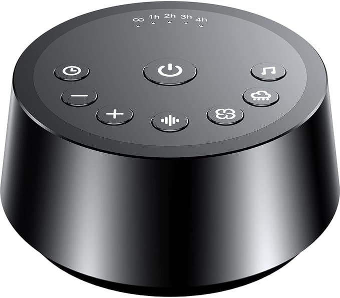 Color Noise Sound Machines with 25 Soothing Sounds Sleep White Noise Machine 32 Volume Levels 5 Timers and 4 Sound Categories and Memory Function for Home Office and Travel