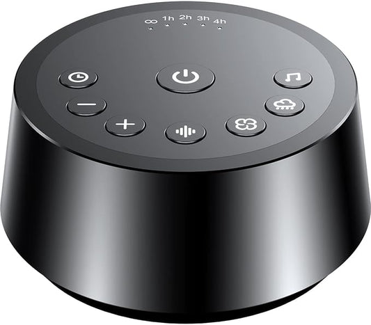 Color Noise Sound Machines with 25 Soothing Sounds Sleep White Noise Machine 32 Volume Levels 5 Timers and 4 Sound Categories and Memory Function for Home Office and Travel