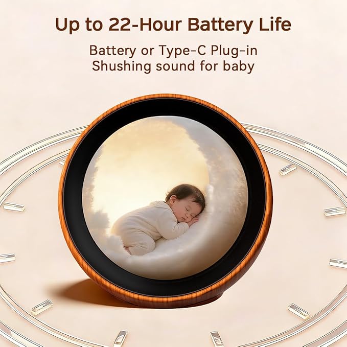 Continuous Sound Machine Battery Small White Noise Machine for Baby Kids Adult with 32 Soothing Sounds 32 Volume Levels Sleep Brown Noise Machine for Travel Office Privacy with 4 Timer & Memory