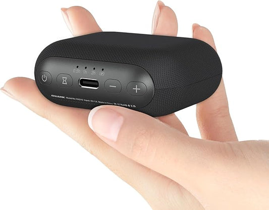 ANJANK Mini Portable Sound Machine for Sleep,Travel White Noise Machine for Adults, 20 Soothing Sounds, Powerful Battery, 30-Level Volume, Noise Canceling for Sleeping, Office Privacy, Home