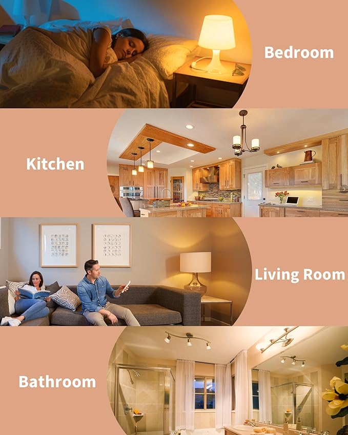 TJOY 24 Pack LED Light Bulbs, 100 Watt Equivalent A19 LED Bulbs, Soft Warm White 2700K, Energy Saving Lightbulbs with E26 Standard Base, 1500 Lumens Non Dimmable Lamp for Home Bedroom Kitchen