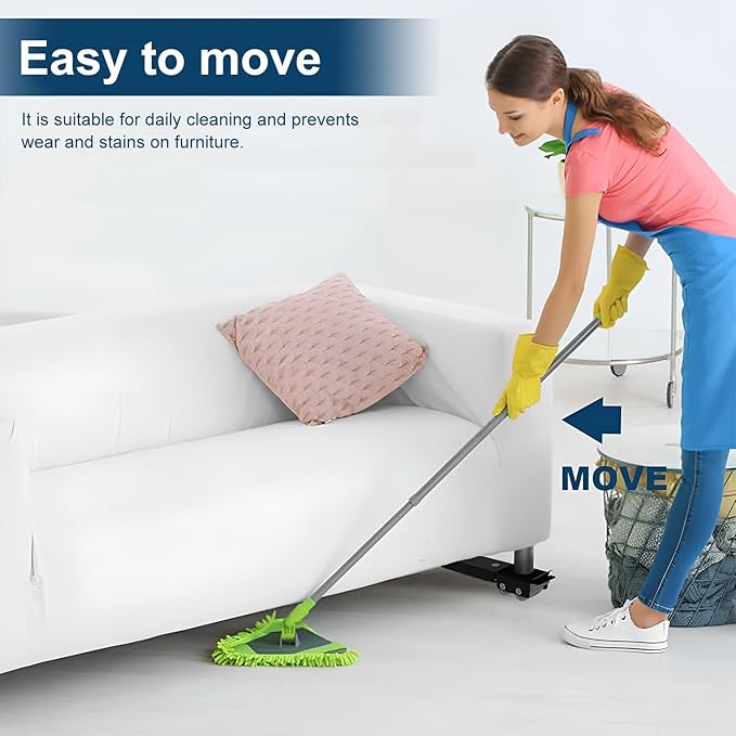 Appliance Rollers Heavy Duty 360°, Extendable Appliance Sliders, Adjustable Furniture Mover Mobile Roller Base, Easily Move Washer and Dryer Machines, Refrigerators, Max 880 LB