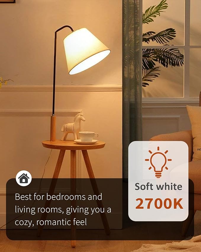 TJOY 24 Pack LED Light Bulbs, 100 Watt Equivalent A19 LED Bulbs, Soft Warm White 2700K, Energy Saving Lightbulbs with E26 Standard Base, 1500 Lumens Non Dimmable Lamp for Home Bedroom Kitchen