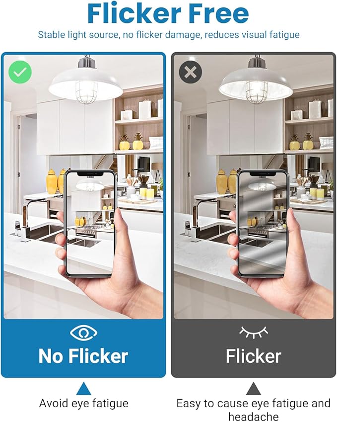 TJOY 12 Pack LED Light Bulbs, 100 Watt Equivalent, 15W Cool White 4000K A19 LED Bulbs, 1500 Lumens, E26 Standard Base, Neutral White Lightbulbs, Non Dimmable Lamp for Home Indoor Kitchen