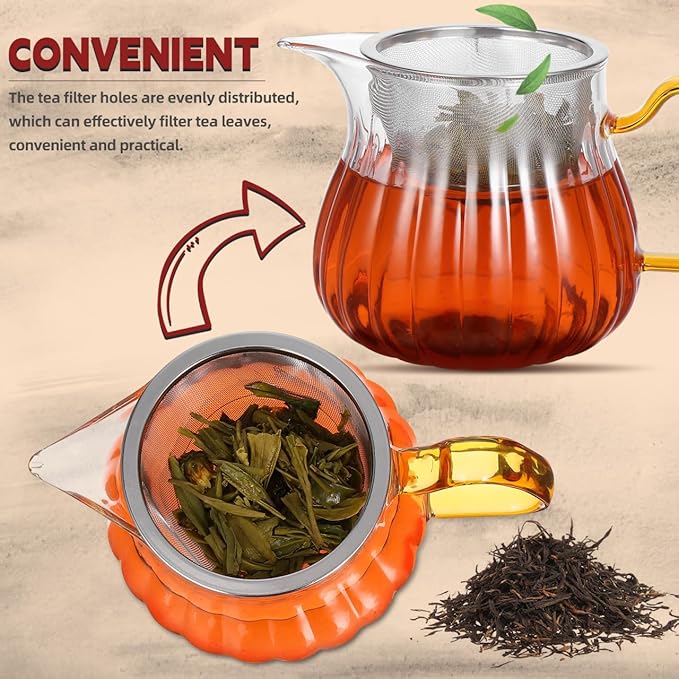 HOMSFOU 4pcs Teapot Strainer Mesh Tea Infuser Loose Leaf Strainer Loose Leaf Tea Infuser Mesh Filter Stainless Steel Strainers Pot Replacement Teapot Strainers