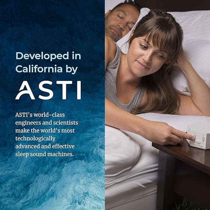 Adaptive Sound Technologies LectroFan Classic White Noise Machine - Compact Sleep Sound Machine for Bedroom, Travel, Study & More - 20 Non-Looping Fan & White Noise Variations