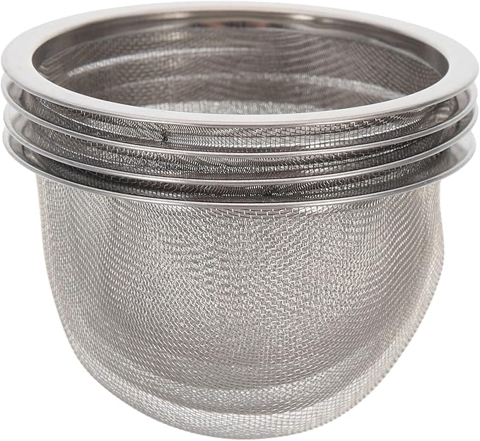 HOMSFOU 4pcs Teapot Strainer Mesh Tea Infuser Loose Leaf Strainer Loose Leaf Tea Infuser Mesh Filter Stainless Steel Strainers Pot Replacement Teapot Strainers