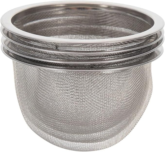 HOMSFOU 4pcs Teapot Strainer Mesh Tea Infuser Loose Leaf Strainer Loose Leaf Tea Infuser Mesh Filter Stainless Steel Strainers Pot Replacement Teapot Strainers